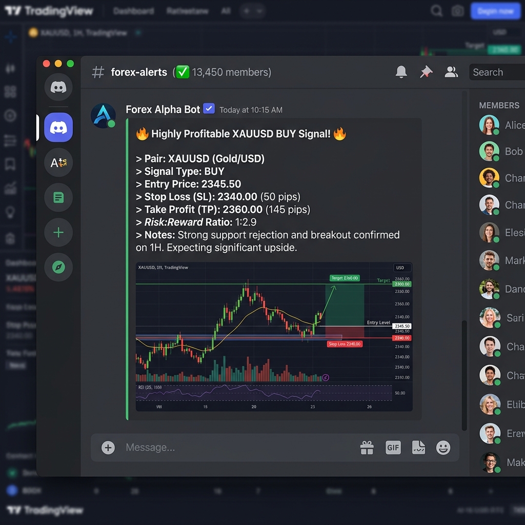 Inside the VIP Discord: Example of a clean, institutional trade setup